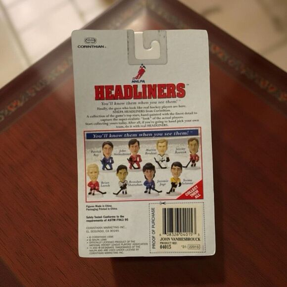 1997 Corinthian NHL Signature Series John Vanbiesbrouck Figure Sealed On Card - Picture 4 of 4